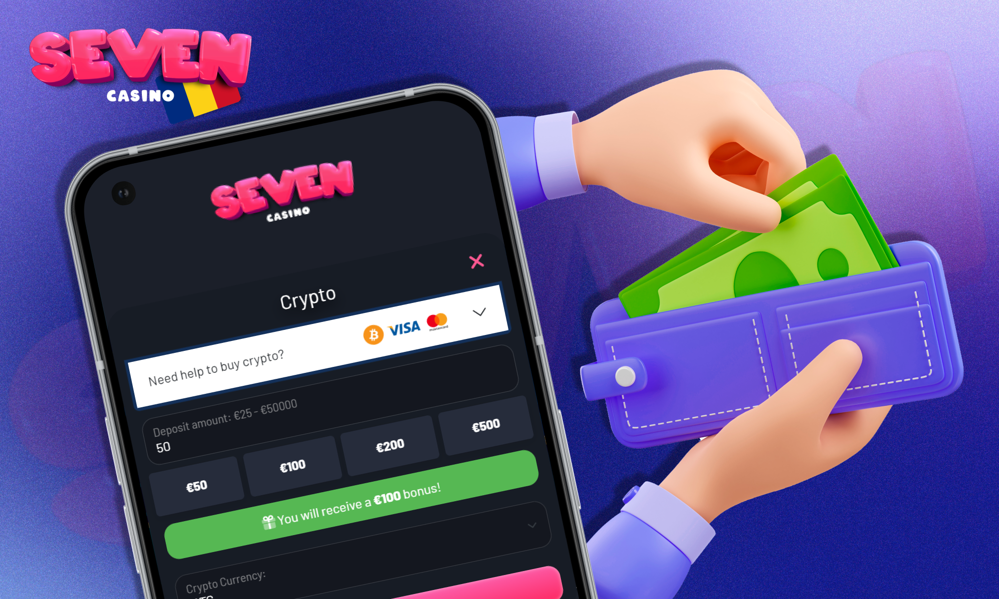 Metode de plată la Seven Casino România